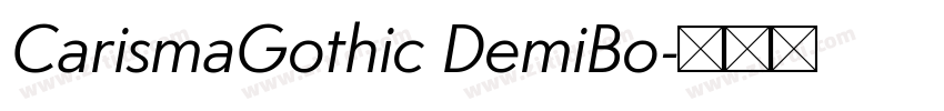 CarismaGothic DemiBo字体转换